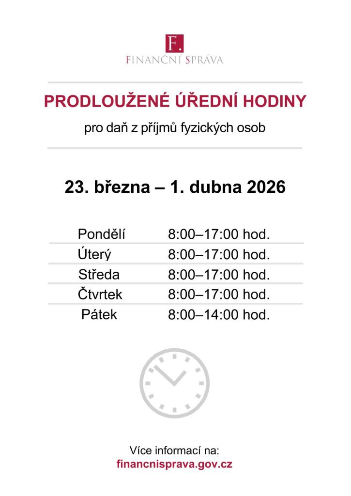 Prodloužení úředních hodin
